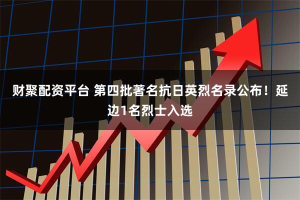 财聚配资平台 第四批著名抗日英烈名录公布！延边1名烈士入选